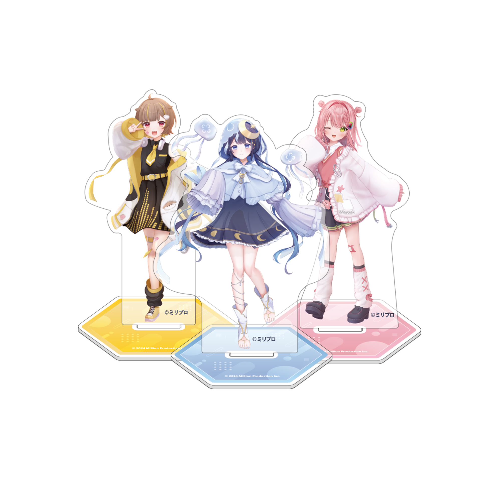 ゆら様の商品です。 音ノ瀬らこ・ゆらぎゆら・虹深°ぬふ 3Dお披露目記念グッズ アクリル