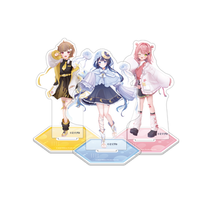 音ノ瀬らこ・ゆらぎゆら・虹深°ぬふ 3Dお披露目記念グッズ アクリルスタンド