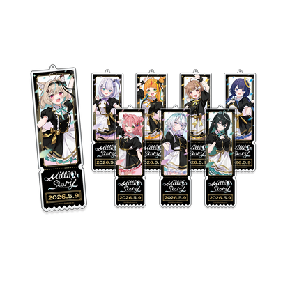 ミリプロ 1st Live「Million Story」チケット風アクリルキーホルダー