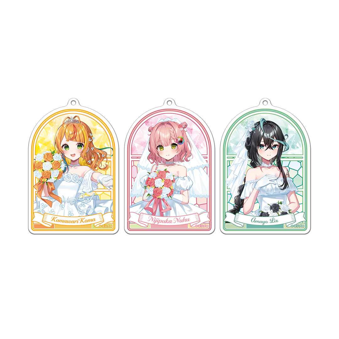 ミリプロ ジューンブライドコレクション 2026 ステンドグラス風アクリルキーホルダー