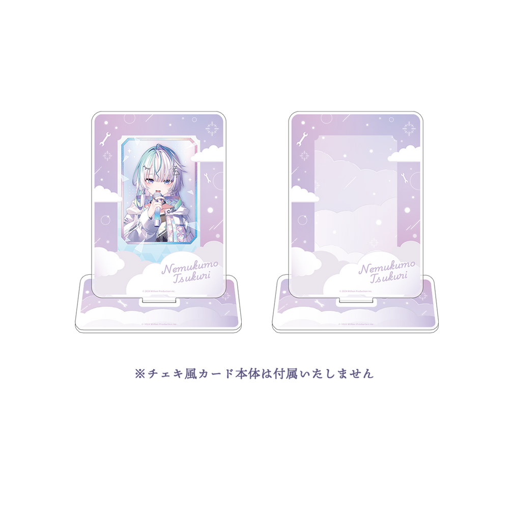 眠雲ツクリ 10万人記念 チェキ風カードスタンド