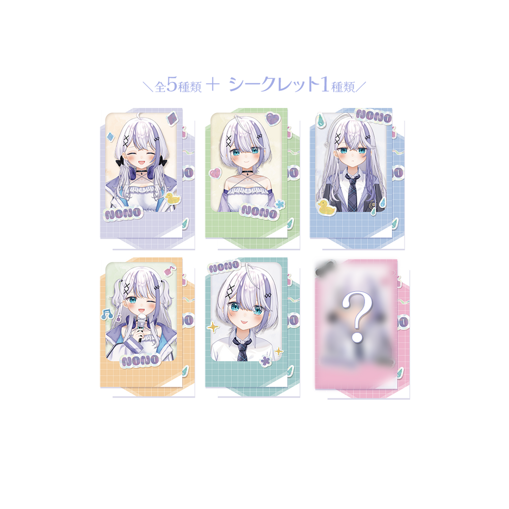 音ノ乃のの 誕生日記念 ランダムチェキ風カード 全6種 2025