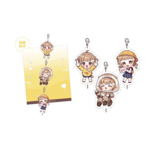 音ノ瀬らこ 誕生日記念グッズ2026 つながる3連アクリルチャーム