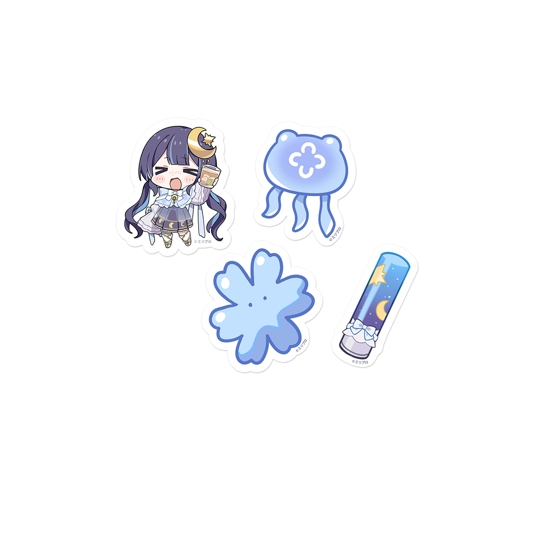 ゆらぎゆら 1周年記念 フレークシールセット