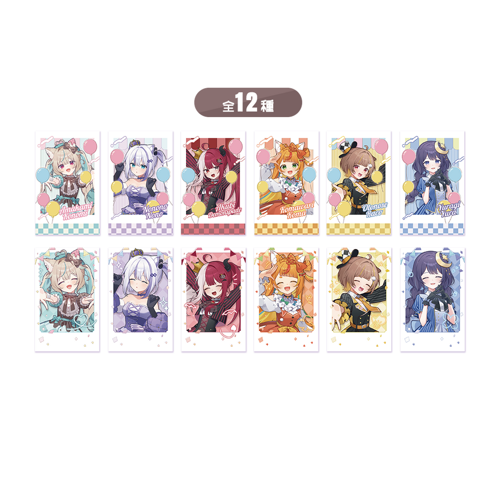 ミリプロ サーカスコレクション ランダム チェキ風カード 全12種 2025 ミリプロ サーカスコレクション ランダム チェキ風カード 全12種 2025