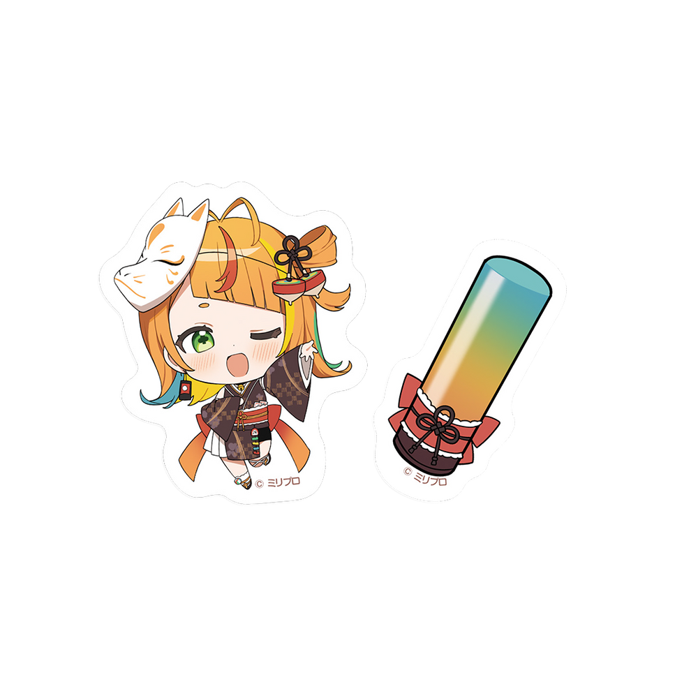 小廻こま 25万人記念 ステッカー2種セット