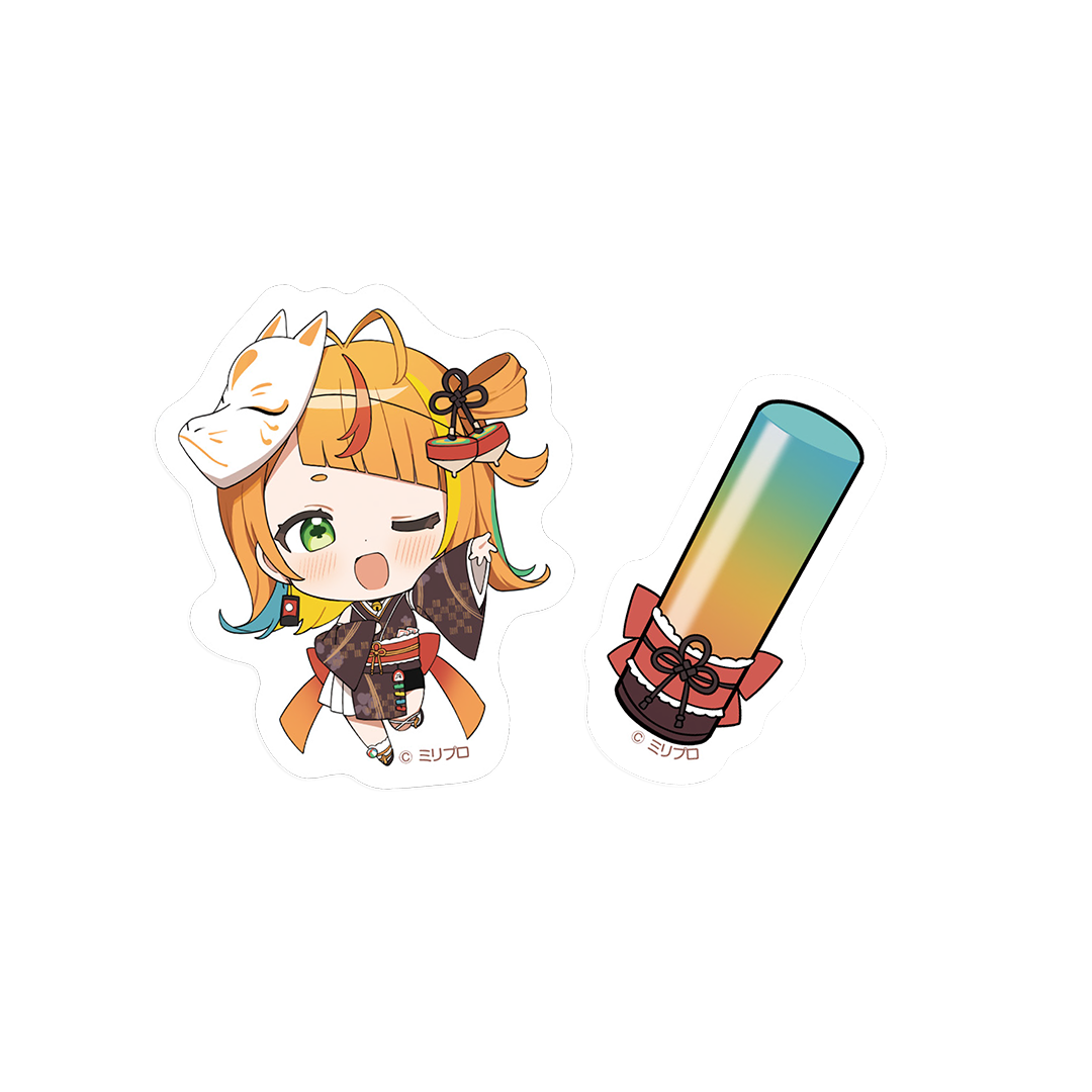 小廻こま 25万人記念 ステッカー2種セット