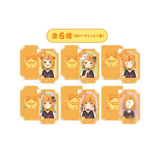 小廻こま 25万人記念 ランダムチェキ風カード 全6種